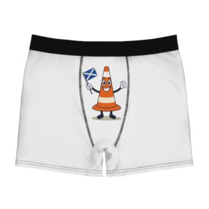 Scottish Traffic Cone Boxer Briefs - Saltire Flag Graphic